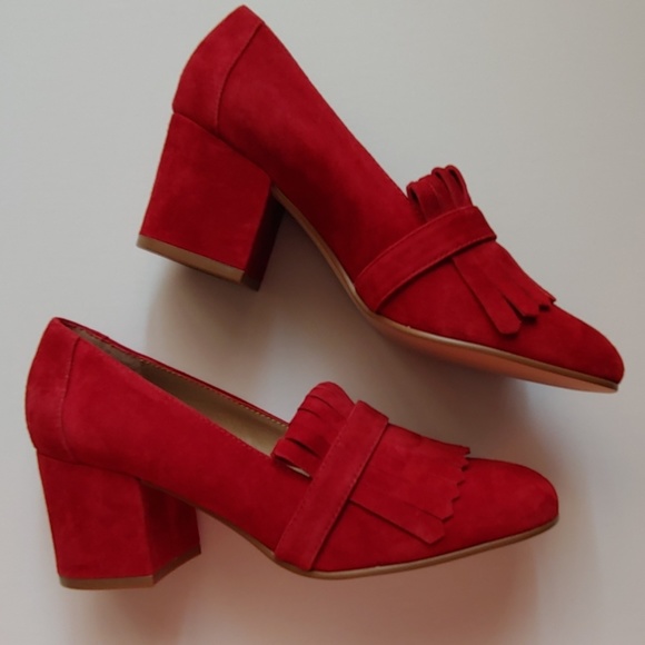 Steve Madden Shoes - SOLDSteve Madden Kate Red Suede Kiltie Loafer NWOT